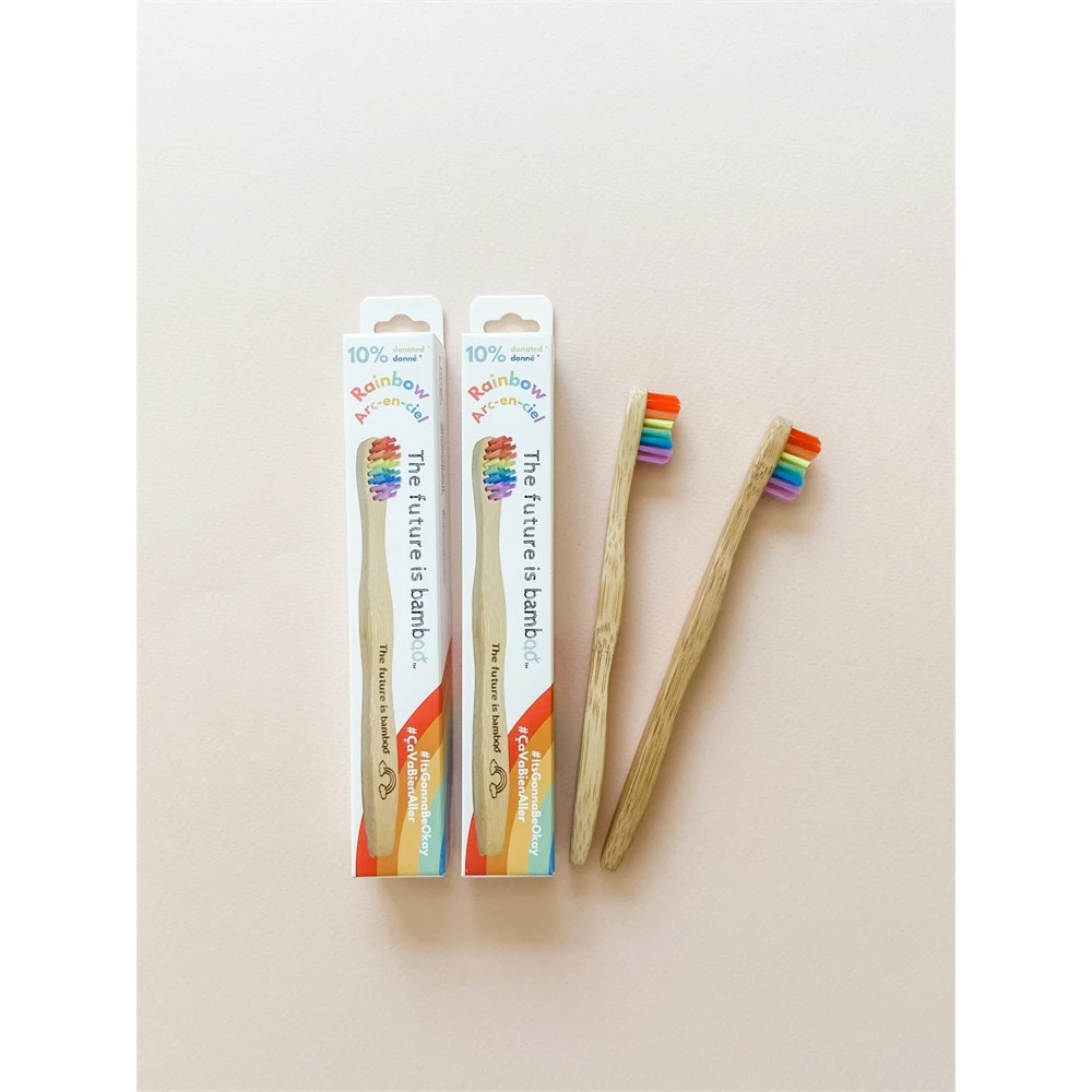 TFIB - Kids Soft Bamboo Toothbrushes - RAINBOW