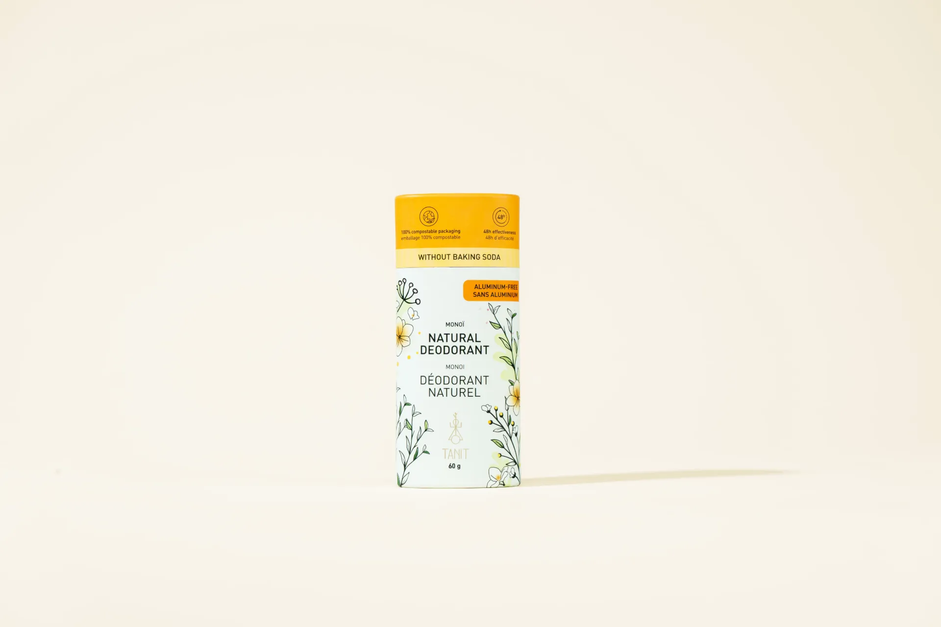 [19A-6] Natural Solid Deodorant – Long-Lasting Freshness & Skin Protection (Monoï)