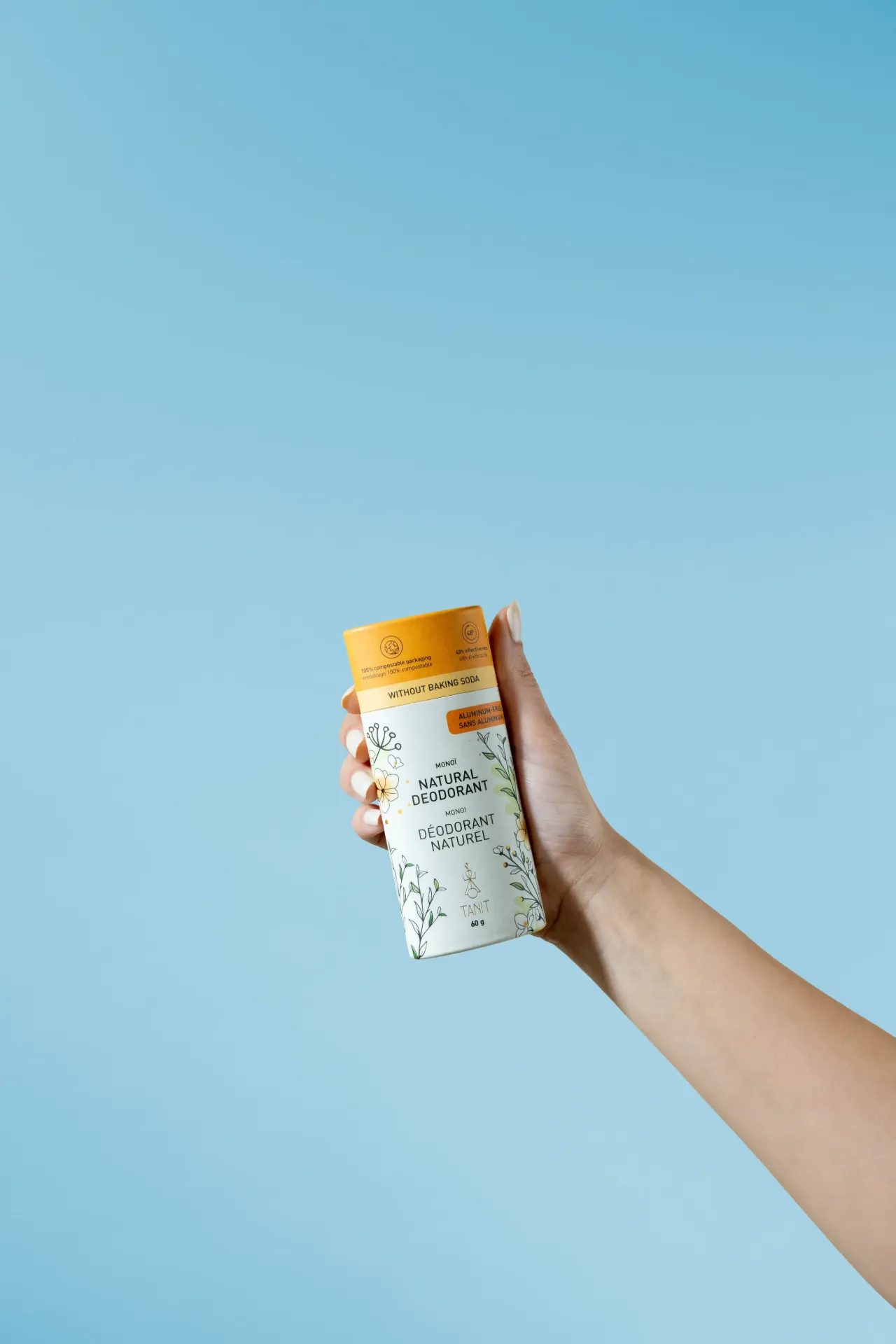 [19A-6] Natural Solid Deodorant – Long-Lasting Freshness & Skin Protection (Monoï)