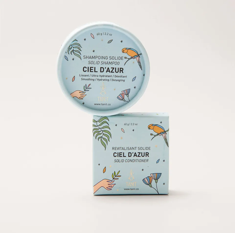 [23C-6] Coffret Routine Solide – Minimaliste et durable (Ciel d'azur)